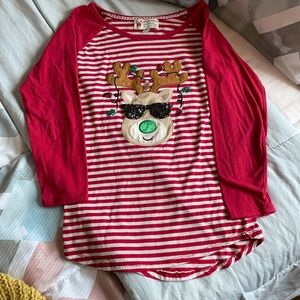 Reindeer Long-sleeve Top